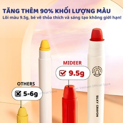 Màu Sáp Lụa Hữu Cơ 36 Màu Mideer Silky Crayons 3+