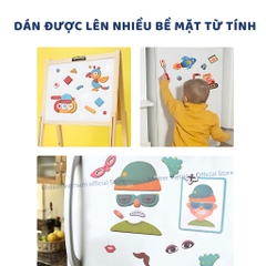 Đồ Chơi Xếp Hình Nam Châm Sáng Tạo Chủ Đề Trang Phục Mideer Magnetic Game 3+