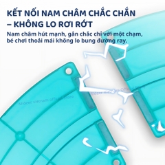 Đồ Chơi Nam Châm Lắp Ráp Đường Đua Xe Mideer Magnetic Transportation Tiles 3+