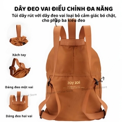 Balo Du Lịch Cho Bé Zoyzoii B36 Outdoor Drawstring- Khủng Long