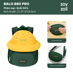 Balo Cho Bé Mầm Non Zoyzoii Discovery Series Hat Bag B80- Qủa Dứa