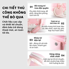 Túi Đựng Đồ Du Lịch Cho Bé Zoyzoii Crossbody Travel Bag B70- Yellow