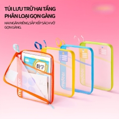 Túi Đựng Tài Liệu Hai Ngăn Mideer Organized Subject Storage Bag- Màu Xanh Dương 3+