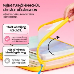 Túi Đựng Tài Liệu Hai Ngăn Mideer Organized Subject Storage Bag- Màu Cam 3+