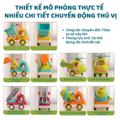 Đồ Chơi Mô Hình Ô Tô Phát Nhạc Goodway G504- Xe Xúc Cảt