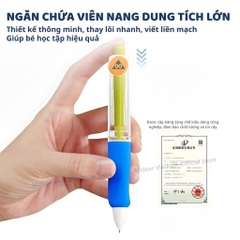 Bút Chì Kim Bấm Kèm Ngòi Refillable Capsule Automatic Pencil- Xanh