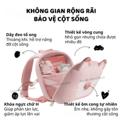 Balo Cho Bé Mầm Non Zoyzoii Animal Series School Bag B18- Cáo Hồng