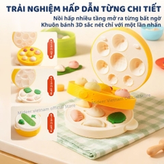 Đồ Chơi Đất Nặn Hữu Cơ Dùng Nhiều Lần Mideer Mellow Dough – Burger Dinner 3+