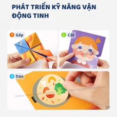 Đồ Chơi Cắt Dán Giấy Thủ Công Mideer Let’s Cut Paper- Level 1