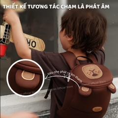 Balo Cho Bé Mầm Non Zoyzoii Animals Shaped Toddler Backpack B28- Thỏ Xám