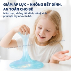 Đồ Chơi Slime An Toàn Màu Xanh Cho Bé Pearly Putty 3+