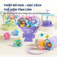 Đồ Chơi Thủ Công Làm Hoa Giấy Mideer Click & Bloom Florist 3+