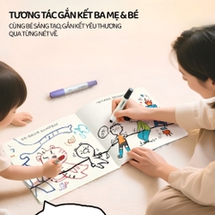 Tranh Tô Sáng Tạo Cho Bé Mideer Imagine & Create Sketchbook – Big Dreams 3+