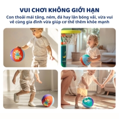 Bóng Vải Cho Bé Sơ Sinh Mideer Silent Bouncy Ball 18m+