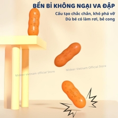 Màu Sáp Lụa Hạt Đậu 12 Màu Mideer Pease Crayons 2+