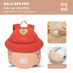 Balo Cho Bé Mầm Non Zoyzoii Discovery Series Hat Bag B80- Cầu Vồng
