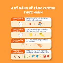 Bộ Màu Vẽ Tay Cho Bé Mideer Finger Paint Art 3+