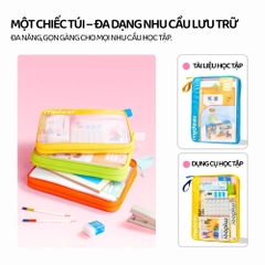 Túi Đựng Tài Liệu Hai Ngăn Mideer Organized Subject Storage Bag- Màu Cam 3+