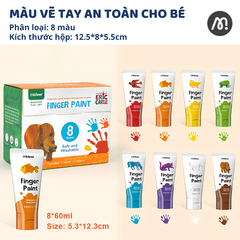 Bộ Màu Vẽ Tay Cho Bé Mideer Finger Paint Art 3+