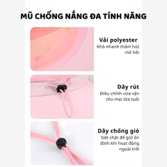 Mũ Chống Nắng Che Vai Gáy Zoyzoii Large Brim Sun Hat B63- Màu Kem