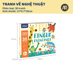Sách Tô Màu Vẽ Tay Cho Bé Mideer Finger Paint Art Book 3+