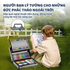 Bộ Bút Màu 79 Chi Tiết Mideer Creative Art Expression Box 3+