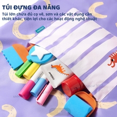 Áo Vẽ Tranh Chống Bẩn Mideer Waterproof Art Smock- Hyacinth Purple 3+