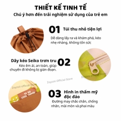 Balo Du Lịch Cho Bé Zoyzoii B36 Outdoor Drawstring- Kiwi