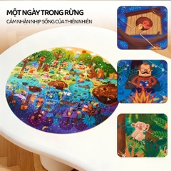 Đồ Chơi Ghép Hình Vũ Trụ 150 Mảnh Mideer Round Puzzle 5+