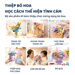 Đồ Chơi Thủ Công Làm Hoa Giấy Mideer Click & Bloom Florist 3+