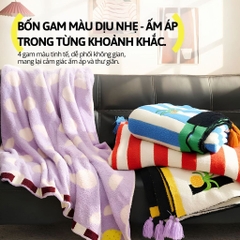 Chăn Nhung Hai Mặt Milk Cap Blanket- Love in Summer
