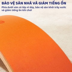 Ván Thăng Bằng Gỗ Cho Bé Mideer Wobble Balance Board 18m+