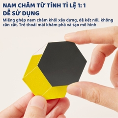Đồ Chơi Xếp Hình Nam Châm Bằng Gỗ 250 Mảnh Mideer Pattern Blocks 3+