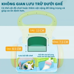 Xe Đẩy Tập Đi Cho Bé Kèm Bảng Đồ Chơi Montessori Goodway Music Baby Walker 6m+