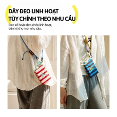 Ví Đựng Thẻ Đa Năng Hugz Multi-style Card Bag- Pink Summer