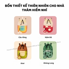 Balo Du Lịch Cho Bé Zoyzoii B36 Outdoor Drawstring- Cầu Vồng
