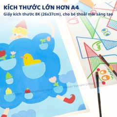 Giấy Vẽ A3 Cho Bé Mideer Premium Paint Paper Pad 3+