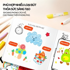 Tranh Tô Sáng Tạo Cho Bé Mideer Imagine & Create Sketchbook – Little World 3+