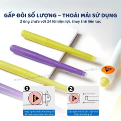 Bút Chì Kim Bấm Kèm Ngòi Refillable Capsule Automatic Pencil- Xanh