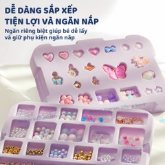 Bộ Phụ Kiện Trang Sức Cho Bé Gái Charm Bracelet Making Kit 8+
