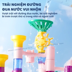 Đồ Chơi Lắp Ráp Đường Bóng Lăn Mideer Track Ball Blocks Crossing The Maze 3+