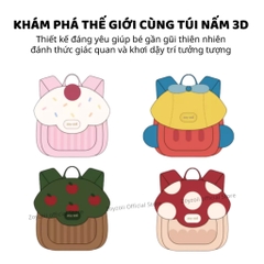 Balo Cho Bé Mầm Non Zoyzoii Mushroom Series B50- Cây Nấm