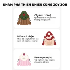 Túi Đeo Chéo Mini Cho Bé Zoyzoii Mushroom Bag B39- Cây táo