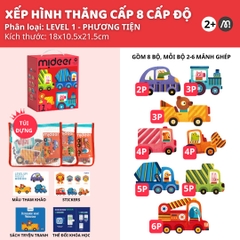 Đồ Chơi Xếp Hình Thăng Cấp Level Up Puzzle- Level 1 Transportation 2+