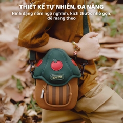 Túi Đeo Chéo Mini Cho Bé Zoyzoii Mushroom Bag B39- Bánh Kem