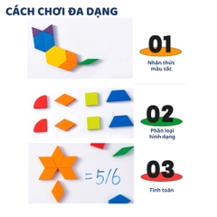 Đồ Chơi Xếp Hình Nam Châm Bằng Gỗ 250 Mảnh Mideer Pattern Blocks 3+