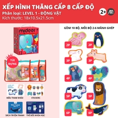 Đồ Chơi Xếp Hình Thăng Cấp Level Up Puzzle- Level 1 Simple Animals 2+