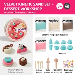 Cát Động Lực Kèm Khuôn Làm Bánh Mideer Magic Sand Play Set 3+