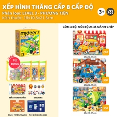 Đồ Chơi Xếp Hình Thăng Cấp Level Up Puzzle- Level 3 City Transportation 3+