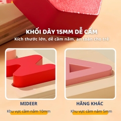 Bảng Ghép Hình Chữ Số Mideer Wooden Peg Puzzles 18m+
